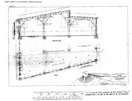 Spokane, Portland, and Seattle Railway Engineering Drawing, Roundhouse at Vancouver, Washington, ...