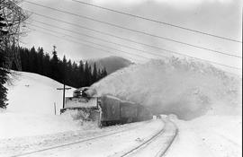 Northern Pacific rotary snow plow number 42 at Stampede, Washington in 1972.