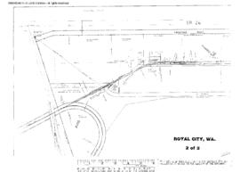 Plat Map of Milwaukee Road Facilities at Royal City, Washington, 1967