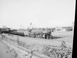 Northern Pacific passenger train number 407 at Tacoma, Washington, in 1943.