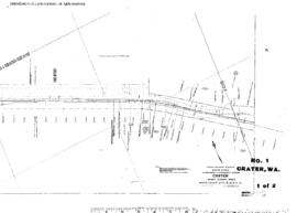 Plat Map of Great Northern Facilities at Crater, Washington, 1915