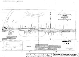 Plat Map of Northern Pacific Facilities at Hazel, Washington, 1909