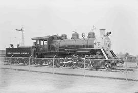 Cowlitz, Chehalis & Cascade Railway Steam Locomotive Number 15 at Chehalis, Washington in Jun...