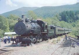 Lake Whatcom Railway Steam Locomotive Number 1070 at Wickersham, Washington in July, 1986.