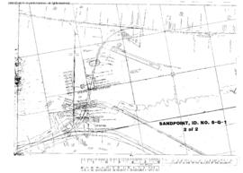 Plat Map of Burlington Northern Facilities at Sandpoint, Idaho, 1973