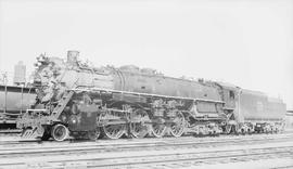 Spokane, Portland & Seattle Railway steam locomotive number 701 at Portland, Oregon in 1950.