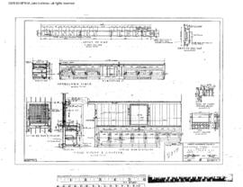 Great Northern Engineering Drawing, Depot at Bonners Ferry, Idaho, 1949