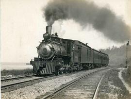 Great Northern Railway steam locomotive 212 at Ballard, Washington in 1925.