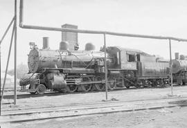 Northern Pacific steam locomotive 21 at Billings, Montana, in 1953.