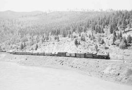 Northern Pacific steam locomotive 1719 at Saint Regis, Montana, in 1953.