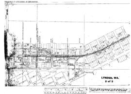 Plat Map of Milwaukee Road Facilities at Lynden, Washington, 1929