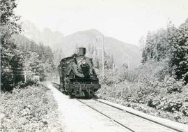 Great Northern Railway steam locomotive 1455 at Skykomish, Washington, undated.