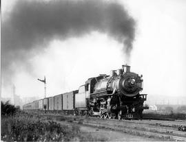 Northern Pacific steam locomotive 2248 in Seattle, Washington, circa 1940.