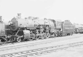 Northern Pacific steam locomotive 1740 at Brainerd, Minnesota, in 1952.