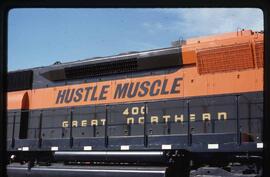 Great Northern Diesel Locomotive 400 at Mc Cook, Illinois, undated