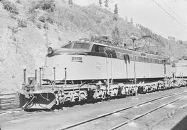 Chicago, Milwaukee, St. Paul & Pacific Railroad Company electric locomotive number E-21 at Av...