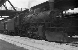 Duluth, Missabe and Iron Range Railway steam locomotive 401 at Duluth, Minnesota on April 27, 1950.