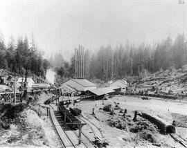 Seattle Coal and Transportation Company coal mine  at Coal Creek, Washington, circa 1890.