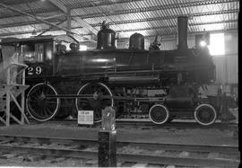 Canadian Pacific Railway steam locomotive 29 at Delson, Quebec on August 24, 1969.