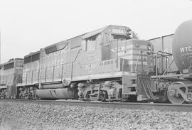 Burlington Northern diesel locomotive 2544 at Vancouver, Washington in 1971.