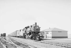 Northern Pacific steam locomotive 1362 at Attalia, Washington, in 1953.