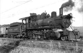 Pacific Coast Railroad steam locomotive number 16 at Renton, Washington in 1938.