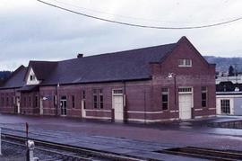 Northern Pacific depot at Kelso, Washington, in 1988.