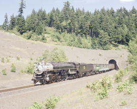 Spokane, Portland & Seattle Railway steam locomotive number 700 at Tunnel 1.7, Washington in ...