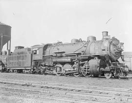 Northern Pacific steam locomotive 1752 at Tacoma, Washington, in 1956.