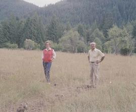 Helen Saunders Steele and Matt Fioretti at Lester, Washington, in 1985.