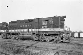 Southern Railway Company diesel locomotive 3039 at Galesburg, Illinois on August 29, 1972.