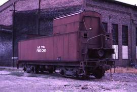 Northern Pacific fire car 796 at Pasco, Washington in 1982.