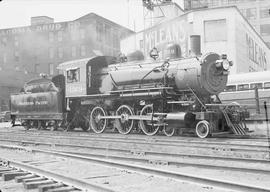 Northern Pacific steam locomotive 1369 at Tacoma, Washington, in 1945.