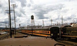 Spokane, Portland and Seattle Railway passenger cars at Portland, Oregon in 1959.