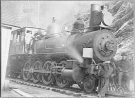 Northern Pacific steam locomotive 130, circa 1910.