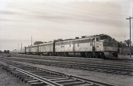 Amtrak diesel locomotive 9952 leads train number 8 on August 23, 1972.