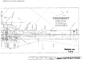 Plat Map of Northern Pacific Facilities at Trident, Montana, 1910