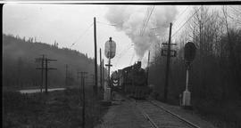 Pacific Coast Railroad work train at Indian, Washington in 1946.