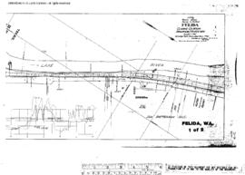 Plat Map of Northern Pacific Facilities at Felida, Washington, 1911