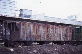 Northern Pacific hopper car number 75375 at Bellingham, Washington, in 1992.