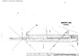 Plat Map of Great Northern Facilities at Malott, Washington, 1968