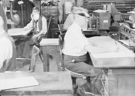 Northern Pacific dispatchers office at Tacoma, Washington, in 1943.