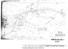 Plat Map of Northern Pacific Facilities at Roslyn, Washington, undated