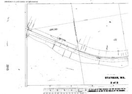 Plat Map of Great Northern Facilities at Stayman, Washington, 1914