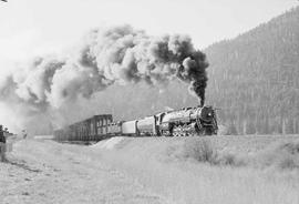 Spokane, Portland & Seattle Railway steam locomotive number 700 at Paradise, Montana in 2002.