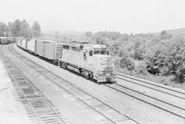 Union Pacific Railroad diesel locomotive number 723 at Longview Junction, Washington in 1976.