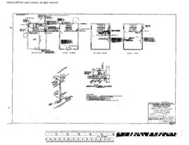 Northern Pacific Engineering Drawing, Control Tower at Missoula, Montana, 1967