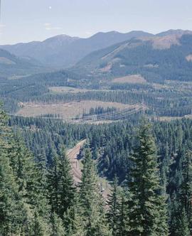 Burlington Northern tracks at Martin, Washington, in 1979.