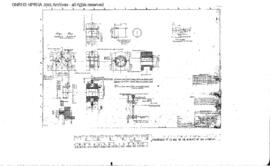 Spokane, Portland and Seattle Railway Engineering Drawing: Shop Plan - Bearing Detail, Turntable,...