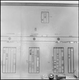 Northern Pacific diesel control center panel at St. Paul, Minnesota, in 1969.